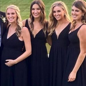 Lulus black bridesmaid dress - size XS